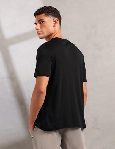 U.S. POLO ASSN. Men's PE002 Supima Cotton Ultra Soft Premium T-Shirt (PE002-PL_Black_2XL)