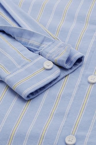 Boys Light Blue Stripe Party Shirt