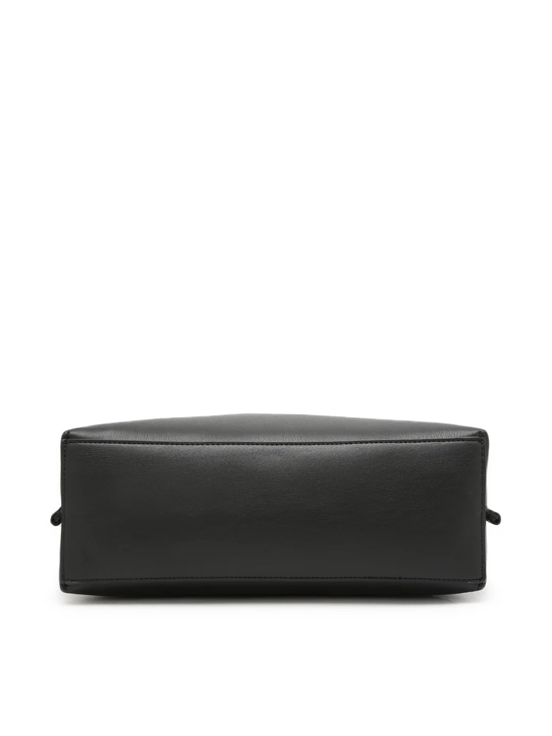 Tommy Hilfiger Solid Black Pu Handbags