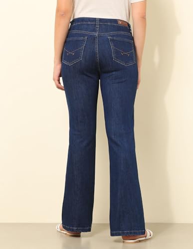 U.S. POLO ASSN. High Rise Bootcut Jeans (UWSS25JEN318_Blue_32)