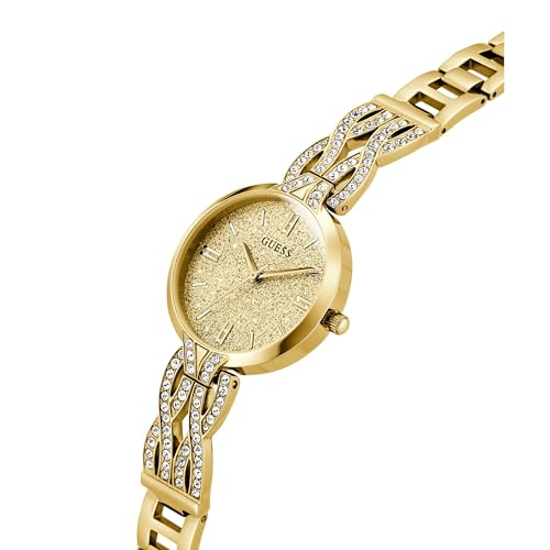 Guess Coral Gold Round Dial Analog Women's Watch - GW0868L2