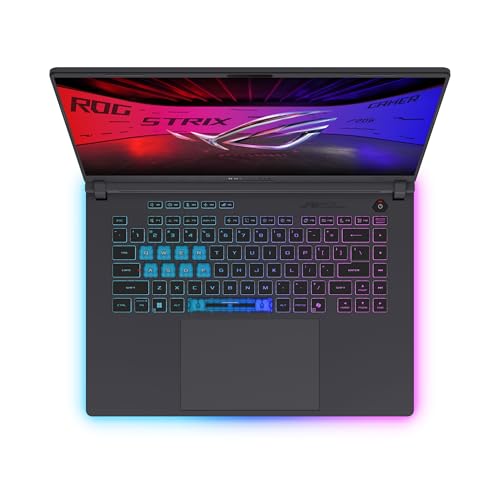 ASUS ROG Strix G16 (2025) Gaming Laptop, 16” ROG Nebula Display 16:10 2.5K 240Hz/3ms, NVIDIA® GeForce RTX™ 5060 GPU, Intel® Core™ Ultra 9 Processor 275HX, 16GB DDR5, 1TB SSD, Wi-Fi 7, Wind11 Home