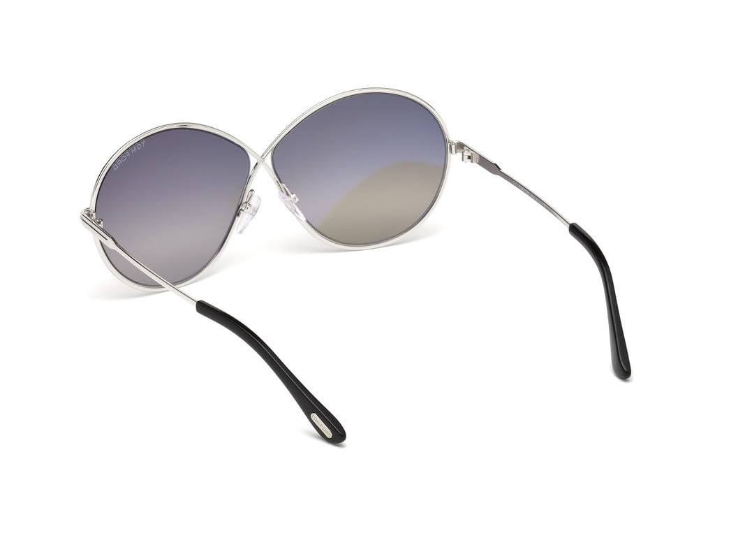 Tom Ford FT0564 18C Shiny Rhodium Rania Round Sunglasses Lens Category 2 Lens M
