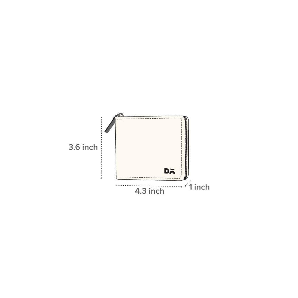 DailyObjects Berry Quin Women's Zip Card and Coin Wallet | Made with Vegan Leather Material | Slim and Easy to Fit in Pocket