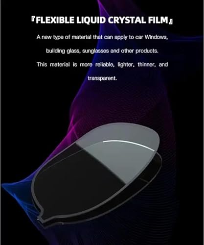 Aeoss Wicue E-Touch Instant Dimming Sunglasses with 5-Level Slide-to-Dim Brightness Control | Polarized Photochromic Lens UV Protection & Magnetic Charging | Stylish Black Frame for Men & Women