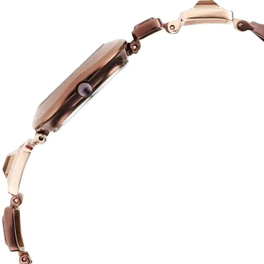 Titan Raga Love All Quartz Analog Brown Dial Metallic Brown Metal Strap Watch for Women - NT95156KM01