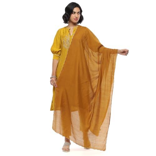 Biba Women's Metallic Polyester Dupatta_Free Size
