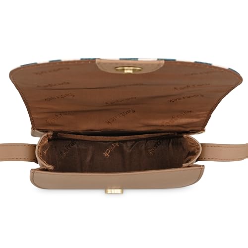 Fastrack Nautical Striped Casual Sling Bag for Women, Girls and Ladies