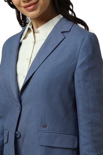 Allen Solly Women's Blazer (AHBZARGHS01295_Blue