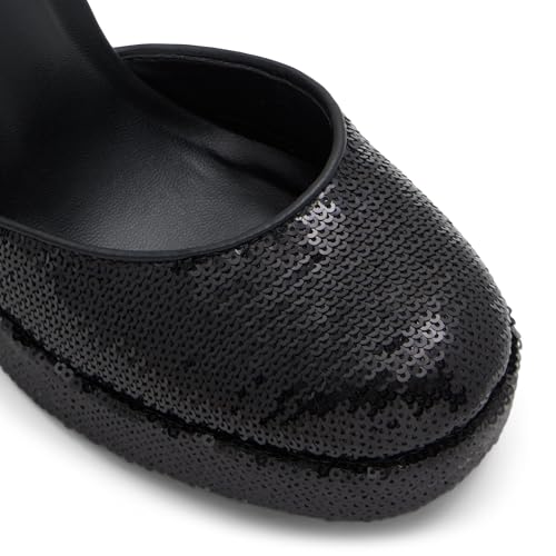 Call It Spring Anabelle Womens Black Block Heel Shoes