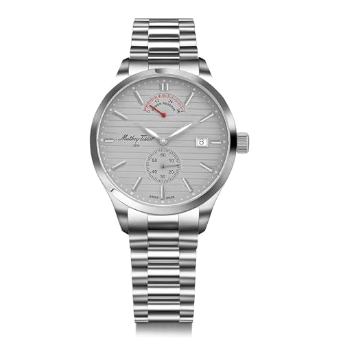 Mathey-Tissot Swiss Made Urban Power Reserve Quartz Grey Dial Analog Watch for Men - H411ATPRAS