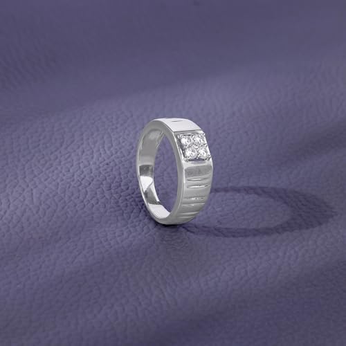 GIVA 925 Silver Monolith Ring For Him, Fixed Size, Indian -20 | Gifts for Men and Boys | With Certificate of Authenticity and 925 Stamp | 6 Months Warranty