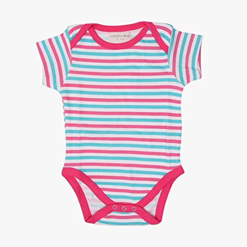 A toddler thing - 100% Organic Cloth | Baby Muslin Cotton Romper | For Boys and Girls | Washable cloth For Babies | 6-9 Months -Pink Unicorn Madness | Pack of 3