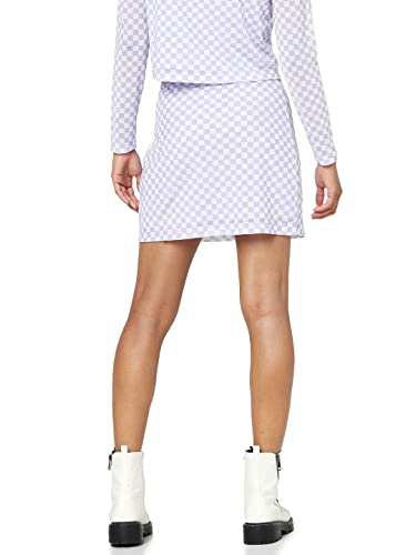 Only Polyester Blend Western Skirt LAVENDER