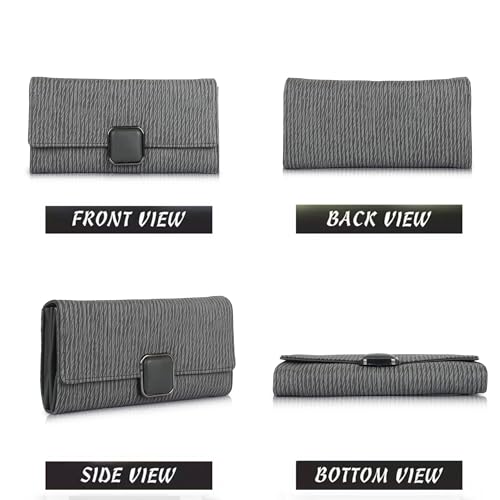 NORVE PU Leather Casual Trendy Design Hand Wallet Clutch Purse For Women