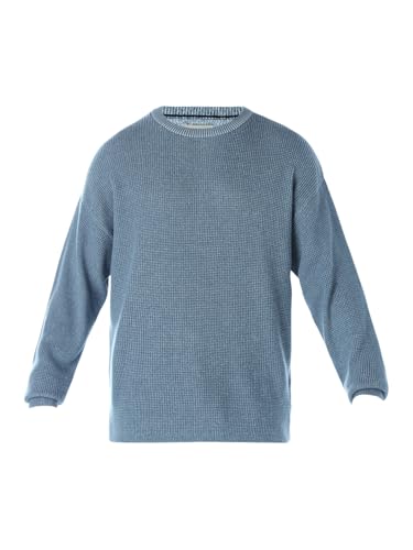 Jack & Jones Men Oversized Fit Blue Sweater