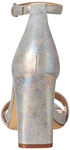 Naturalizer Womens Joy Ankle Strap Heeled Dress Sandal, Light Grey Leather, 7