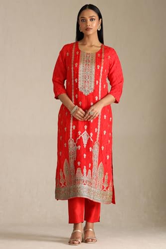 Soch Women's Organza Salwar Suit (OWS5CD21947_Red