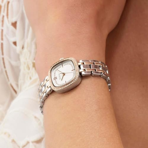 GUESS Square 25mm White Dial Analog Women Watch - GW1018L5