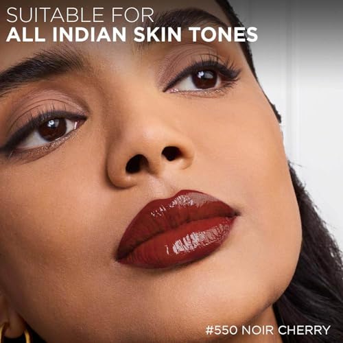 L'Oréal Paris Infallible Laque Resistance Lacquer-Like Shine Finish. 16H longwear lacquer lipstick. High-impact color, zero transfer - 550 Noir Cherry, 4ml