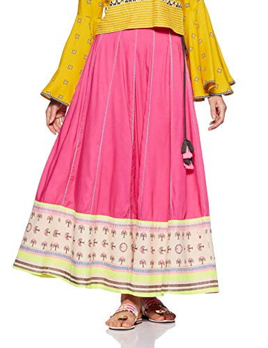 W for Woman Women's Maxi Skirt (18FE55394-12133_Pink_WM_Pink_M)