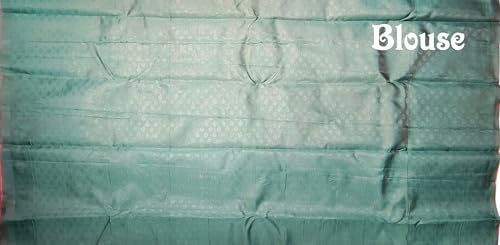 SREE KUMARAN Women's Kanchipuram Kubera Brocade Silk Pure Pattu Sarees With Blouse