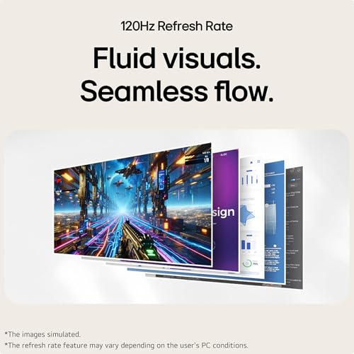 LG 27U411A-BD 68.5 cm (27 Inch) FHD (1920x1080) IPS Monitor, 1ms(MBR), 120Hz, Anti-Glare, sRGB 99%(Typ.), HDR10, 3-Side Virtually Borderless, Reader Mode, Flicker Safe, VGA, HDMI, Slim Stand, Black