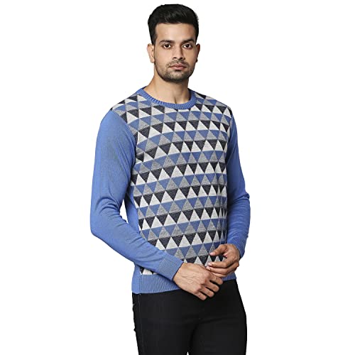 Raymond Medium Blue Sweater (Size: 40)-RMWX01148-B5