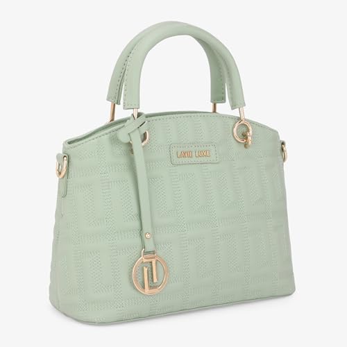 Lavie Luxe Women's Label Small Satchel Bag | Satchel Handbag for Work | Ladies purse | Stylish Shoulder Bag | Gift for Women