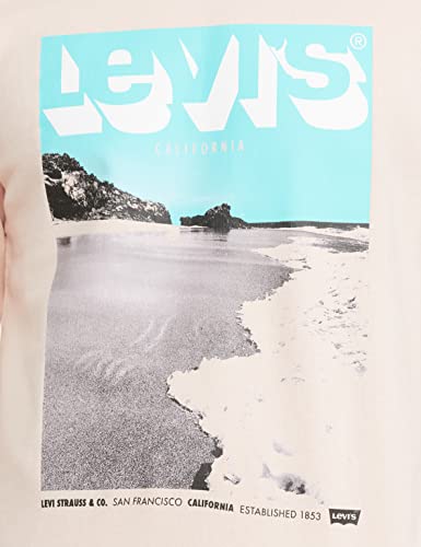 Levi's Men's Cotton Crew Neck Regular Fit Sweatshirt (59638-0162_Peachy Keen Pink_Medium)