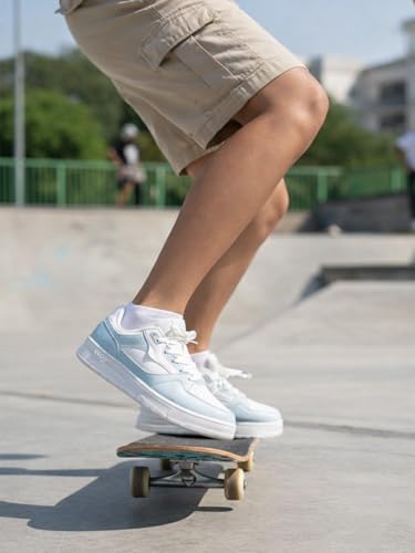 XTEP Canvas White,Green Classic Sneakers for Women Euro- 40