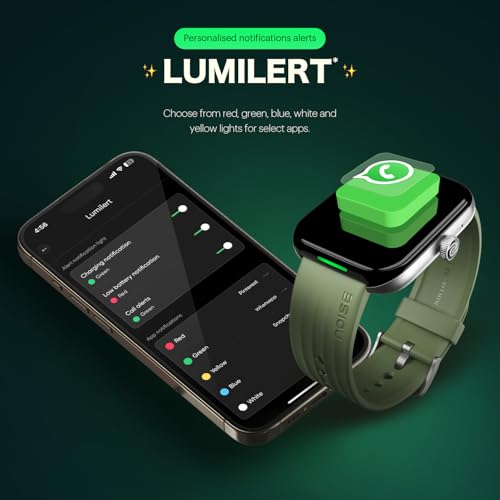 Noise Ultra 3 Luminary with India's 1st Ever Personalised Notification Alerts (Lumilert), 1.96" AMOLED Display, Premium Metallic Dial, Send Upto 5 Emojis (Lumiping), Health Suite (Vintage Brown)