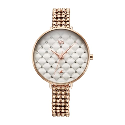 Fastrack Vyb Iconique Quartz Analog White Dial Watch for Women