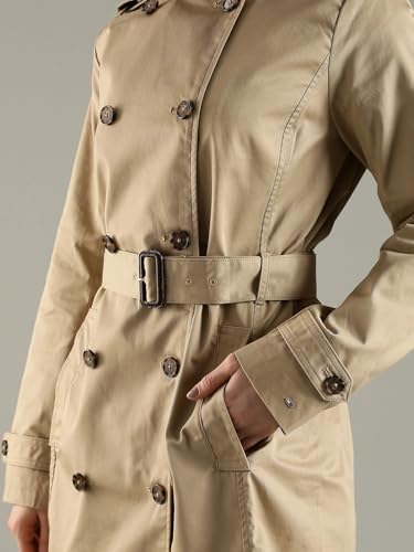 Tommy Hilfiger Solid Regular Fit Cotton Trench Coat