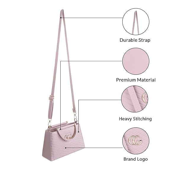 LEFFIS TRENDY DESIGN CROSS BODY SLING BAG FOR WOMENS AND GIRLS (LGR-001) (PURPLE)