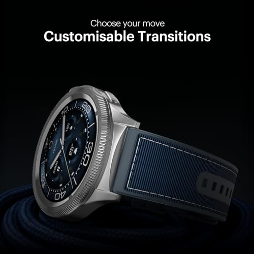 Noise Halo 2 Limited Edition Smart Watch 1st Ever Functional Rotating Dial (Axe-Cut Bezel), 1.43" AMOLED, Stainless Steel Build, Custom Transition Effects, BT Calling, Health Suite (Midnight Alloy)