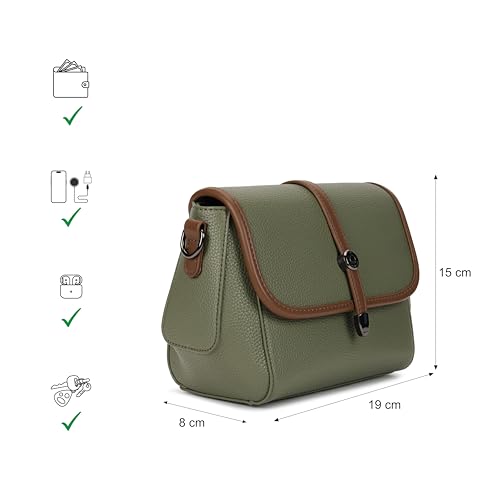 Fastrack Orbit Flap Sling | Faux-Leather Women’s Sling Bag | Spacious Compartment & Detachable Strap for Daily Use