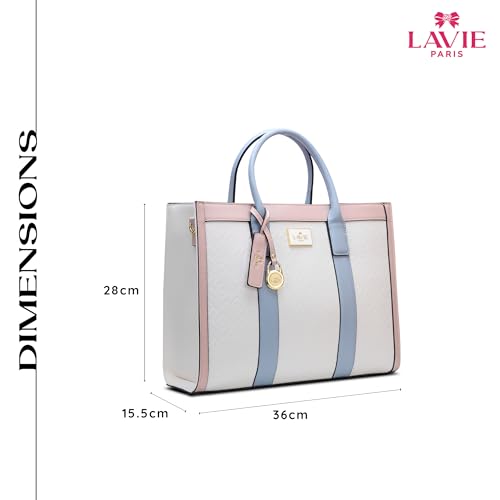 LAVIE PARIS Women's Eloise Large Box Satchel Bag | Satchel Handbag for Work | Ladies Purse | Stylish Shoulder Bag | Gift for Women