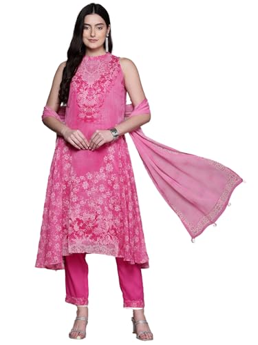 Aarke Ritu Kumar Pink Emilia Kurta with Palazzo and Dupatta