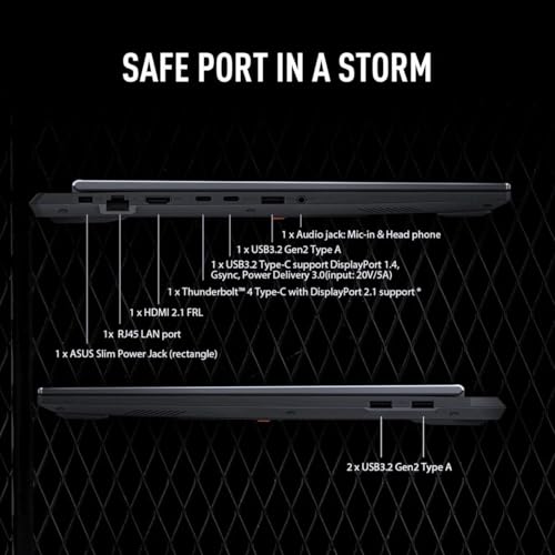 ASUS TUF A16 Gaming Laptop RTX 5070 MUX Switch - AMD Ryzen 9 270 Beat i9-12950HX -16“ FHD+ Display G-SYNC -32GB RAM -2TB SSD -RGB Backlit Keyboard -Webcam -2025 Portatil Gamer PC Copilot