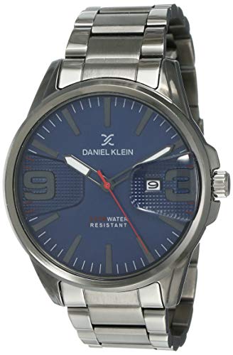 Daniel Klein Stainless Steel Analog Blue Dial Men's Watch-Dk12150-5