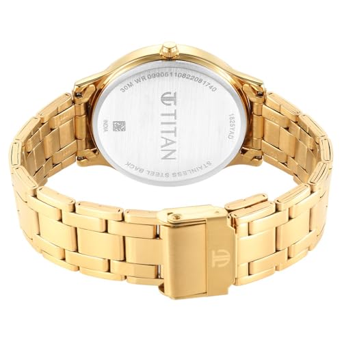 Titan Light Champagne Dial Analog Watch for Men-NR1825YM03