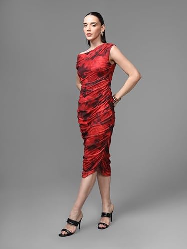 Kazo Opera Midi Dress (Red_M)