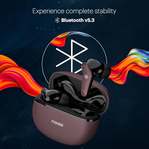 Noise Buds VS102 Plus Wireless Earbuds, Bluetooth Earbuds with 70H Playtime, Quad Mic ENC for Clear Calls, 11mm Drivers, Deep Bass, Instacharge, Bluetooth v5.3 (Deep Wine)