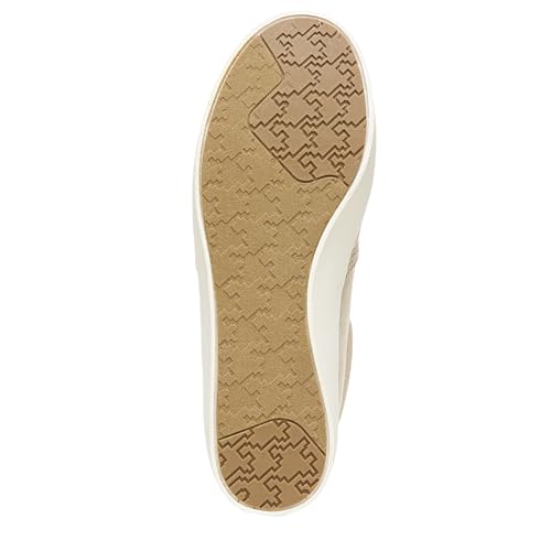 Dr. Scholl's Women's Madison Sneaker, Oyster Microfiber, 8.5 Wide