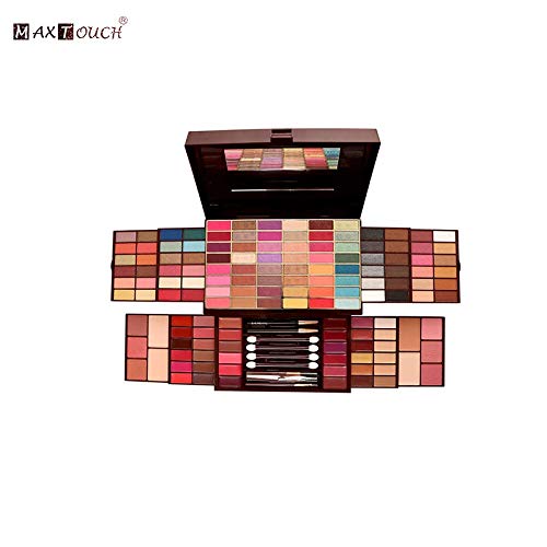 MaxTouch All In One Makeup Kit #2462, 66 Colors Eyeshadow Palette With Blush And Contour, Foundation Cream etc.