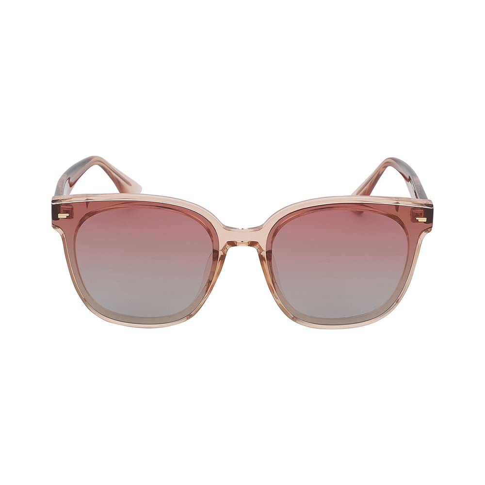 Carlton London-Premium-Women's-Transparent & Pink Toned Polarised and UV Protected Lens Cateye Sunglasses