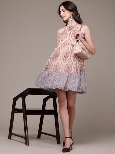 Label RITU KUMAR Ecru Caprese Short Dress