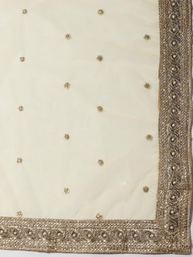 Zeel Clothing Women's Floral Print, Zari and Sequins Embroidered Work Banglori Silk Semi-Stitched Lehenga Choli With Dupatta (7507-Yellow-Wedding-Lehenga-Choli, Free size) (Yellow)