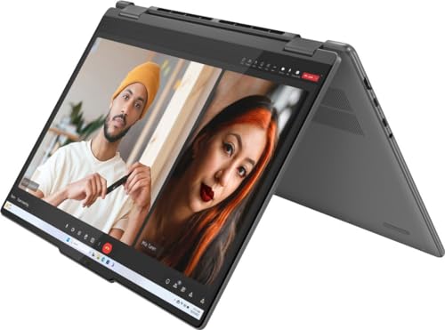 Yoga 7i 2-in-1 Laptop - 16" FHD 2K Touchscreen, Ultra 7 155U, 16GB DDR5, 1TB SSD, Backlit Keyboard, Windows 11 Home, Storm Grey + Cleaning Cloth